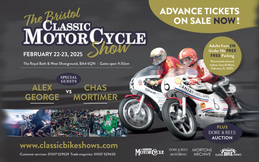 BIKES, BANTER, AND BIG NAMES: ALEX GEORGE AND CHAS MORTIMER STAR AT THE BRISTOL CLASSIC BIKE SHOW!