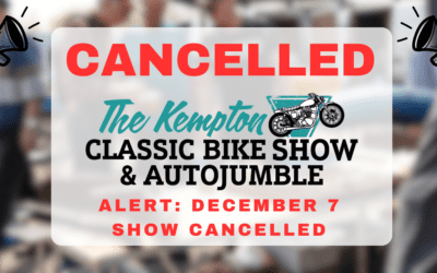 Kempton Classic Bike Show and Autojumble is cancelled